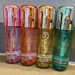 Kopari Body Mist Kaanapali Coast Malibu Peach Marbella Bloom Seychelles Sands